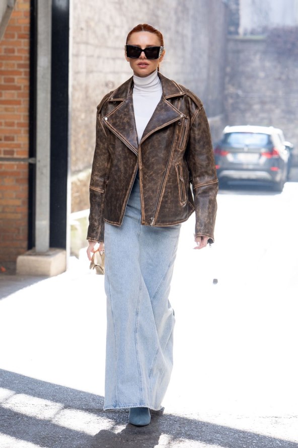 30 street style ideja kako nositi traper suknju