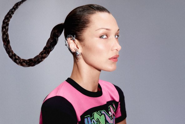 Bella Hadid ćelavi AI robot kampanja Marc Jacobs jesen 2023