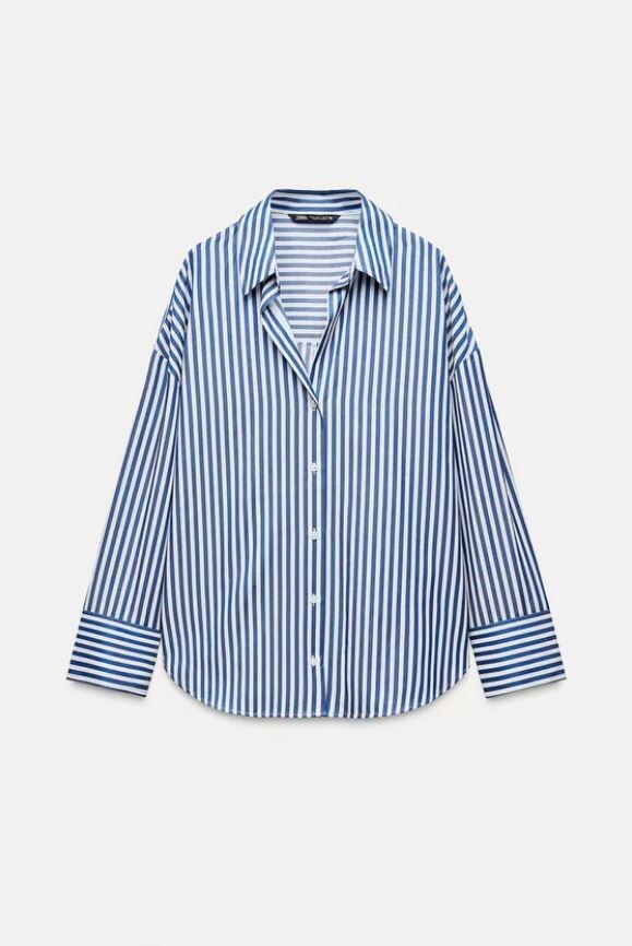 PRUGASTA KOŠULJA OD POPELINA/ ZARA/ 19,95 EUR