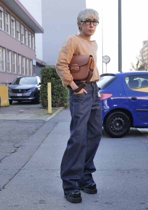Street style muška moda Tjedan mode Milano 2024