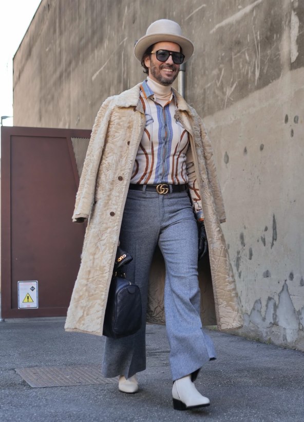 Street style muška moda Tjedan mode Milano 2024