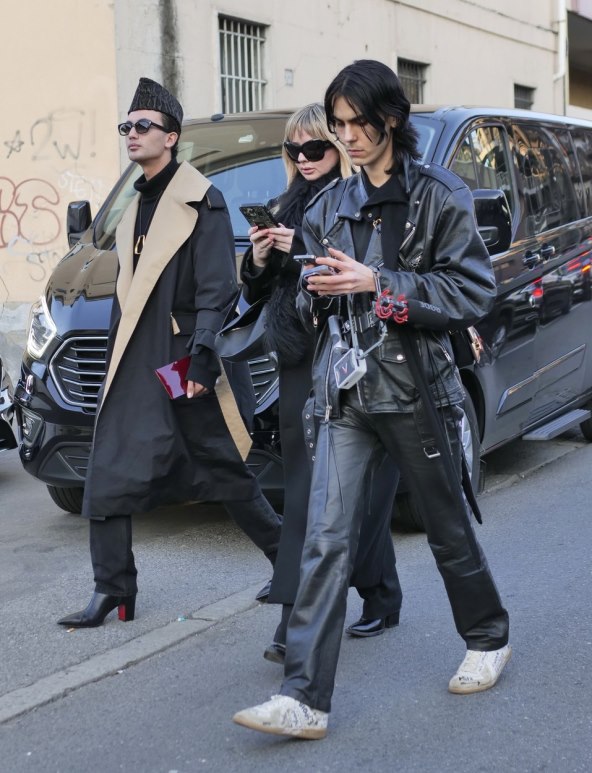 Street style muška moda Tjedan mode Milano 2024