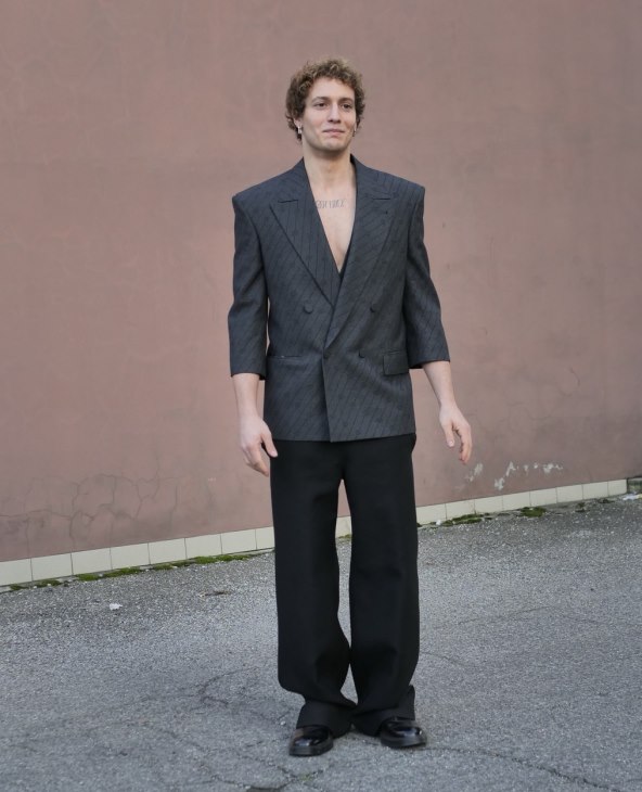 Street style muška moda Tjedan mode Milano 2024