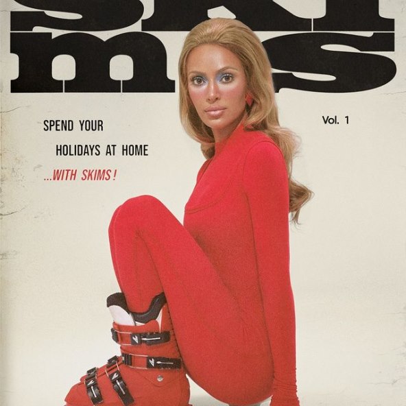 Kim Kardashian odlična Skims blagdanska kampanja zima 2023