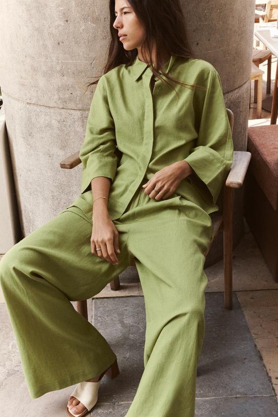 Trendi modni komadi iz Zare u zelenoj boji 