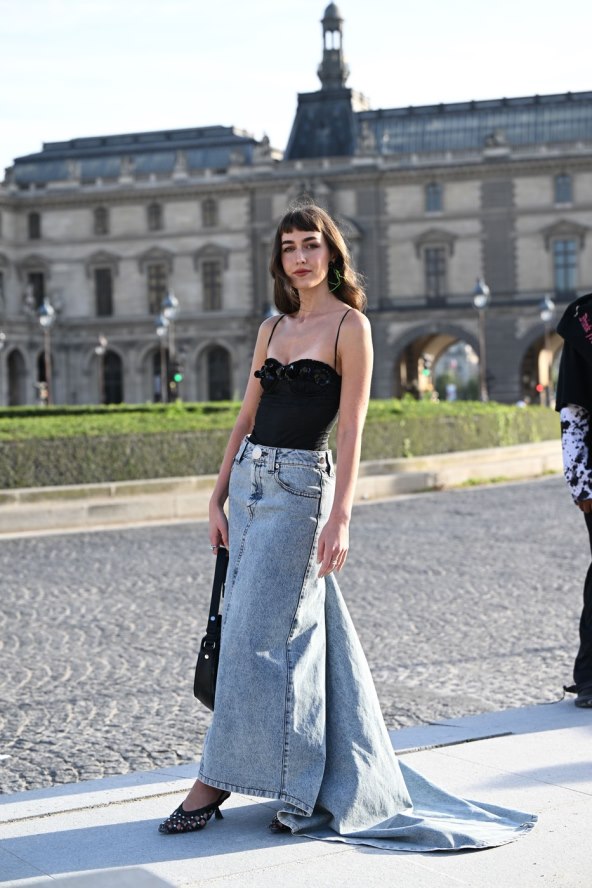 30 street style ideja kako nositi traper suknju