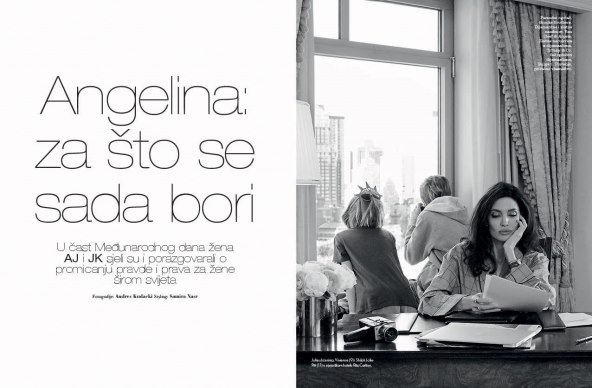 POSVE OTVORENO: Angelina Jolie za Elle