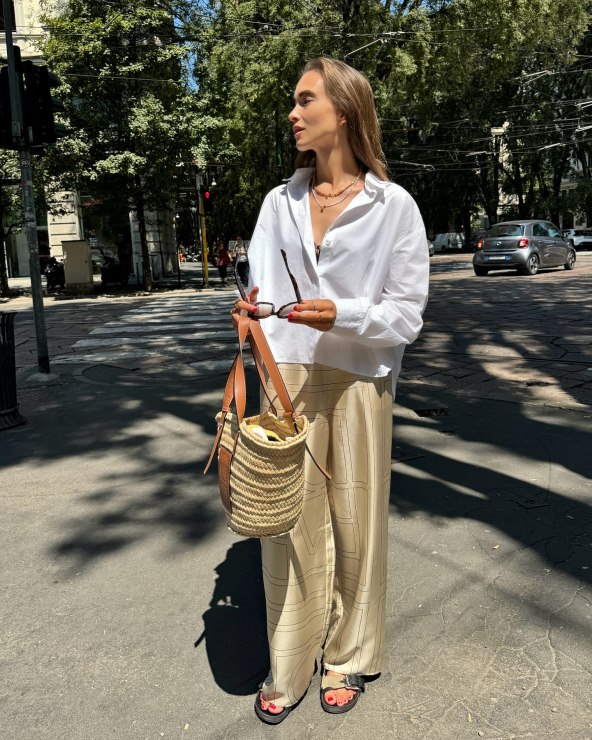 Street style inspiracija kako kombinirati ljetnu i jesensku odjeću