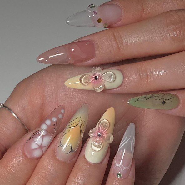 Nokti s cvjetovima