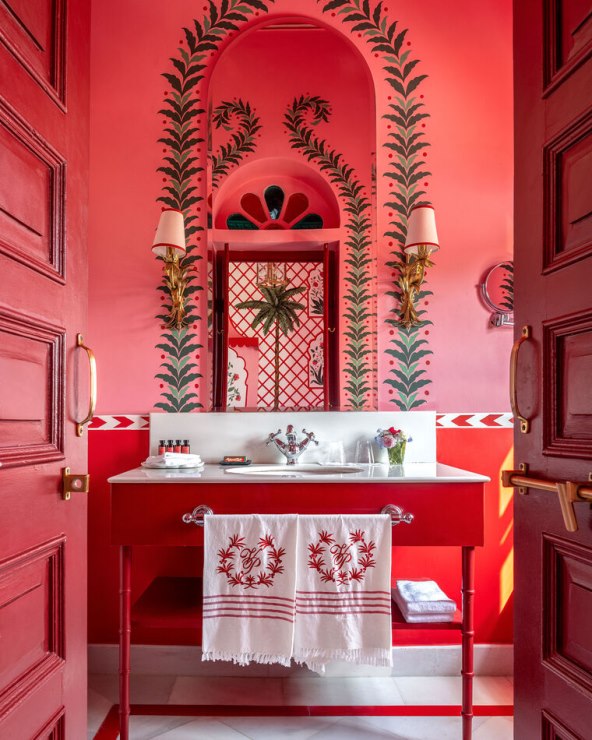 Jedinstveni crveno ružičasti hotel Villa Palladio Jaipur Indija
