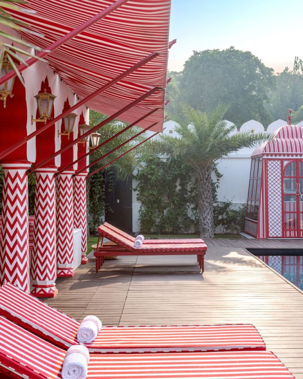 Jedinstveni crveno ružičasti hotel Villa Palladio Jaipur Indija