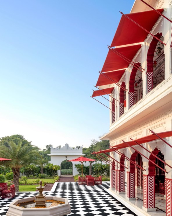Jedinstveni crveno ružičasti hotel Villa Palladio Jaipur Indija