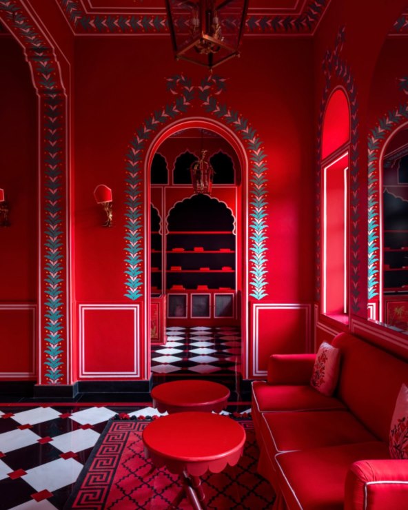 Jedinstveni crveno ružičasti hotel Villa Palladio Jaipur Indija