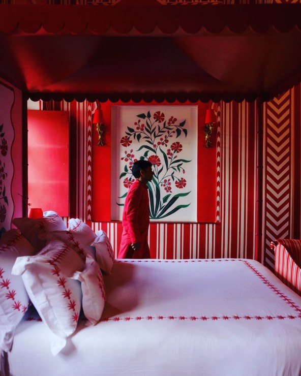 Jedinstveni crveno ružičasti hotel Villa Palladio Jaipur Indija