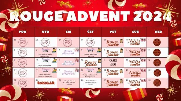 Program i događanja Rouge Advent 2024