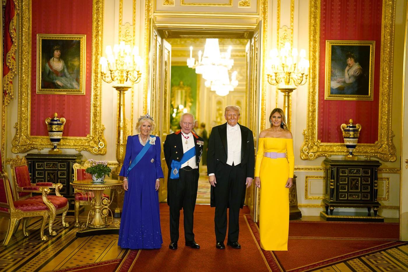 melania trump, kraljica camilla, kralj charles, donald trump