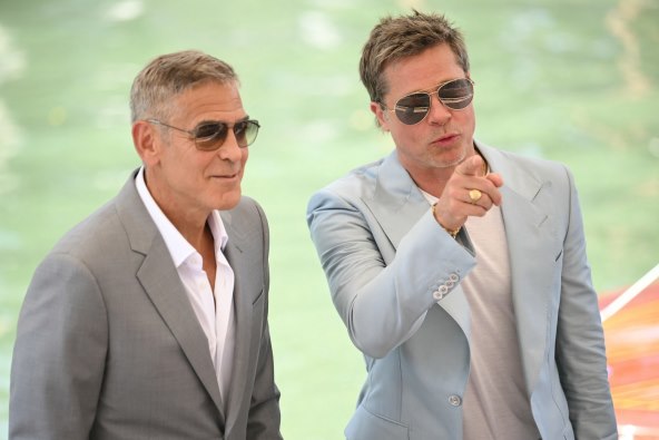 George Clooney i Brad Pitt