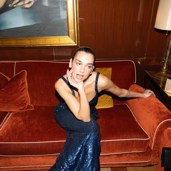 Dua Lipa party haljina šljokice