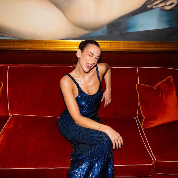 Dua Lipa party haljina šljokice