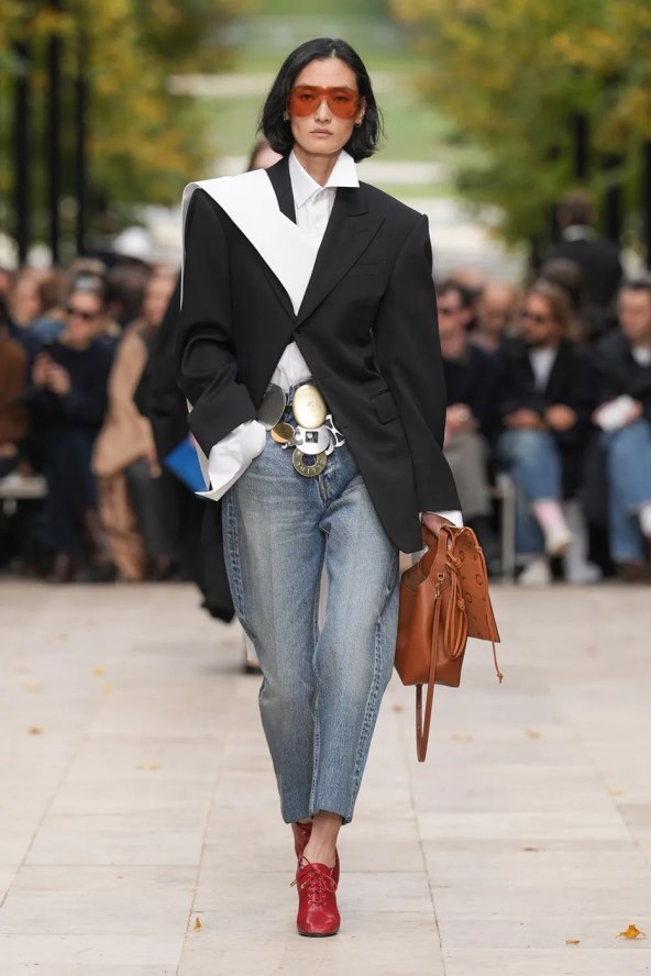 Celine SS26 Tjedan mode Pariz bijela košulja