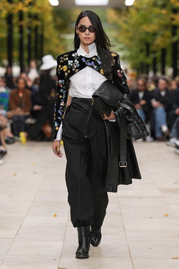 Celine SS26 Tjedan mode Pariz bijela košulja