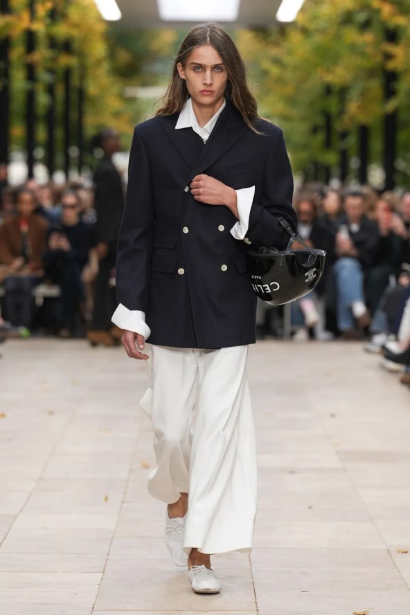 Celine SS26 Tjedan mode Pariz bijela košulja