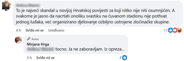 Mirjana Hrga odgovorila pratiteljici