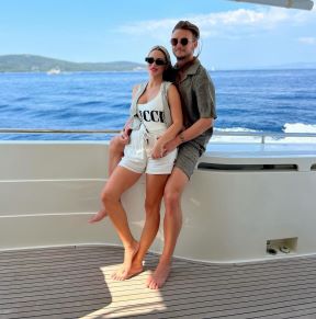 Ivan Rakitić i Raquel Mauri na jahti Orlando L