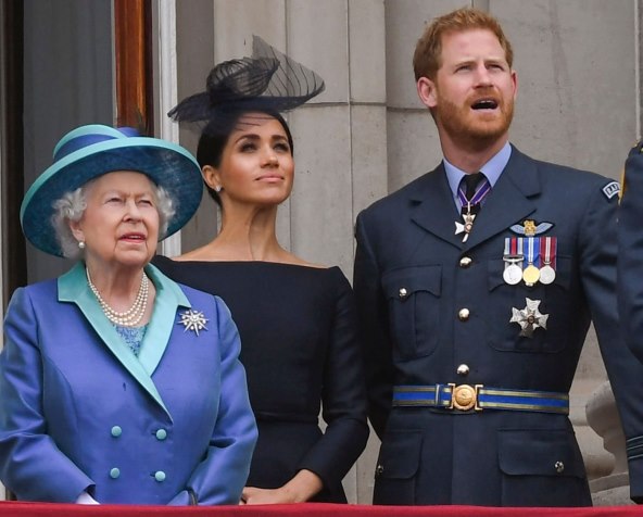 Kraljica Elizabeta II., Meghan Markle i princ Harry