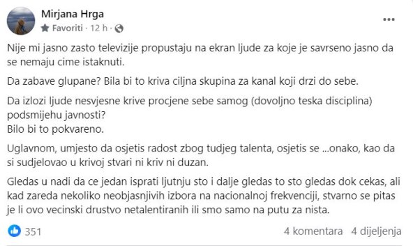 Mirjana Hrga o Supertalentu
