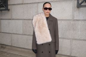 Krzno šal modni trend