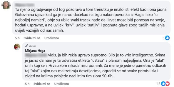 Mirjana Hrga odgovorila pratiteljici