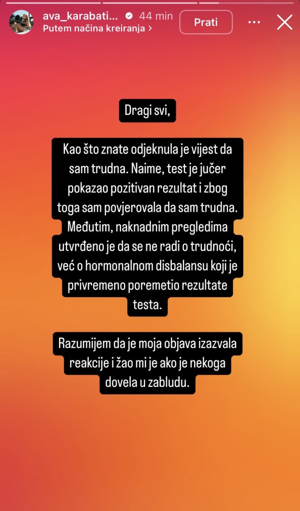 Ava Karabatić o trudnoći