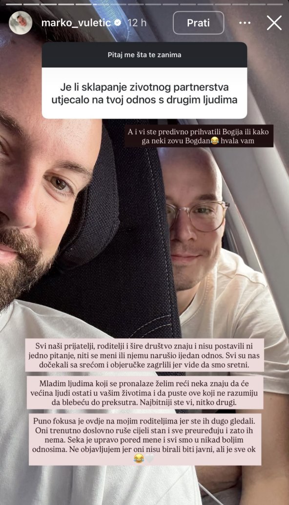Marko Vuletić odgovarao na pitanja pratitelja