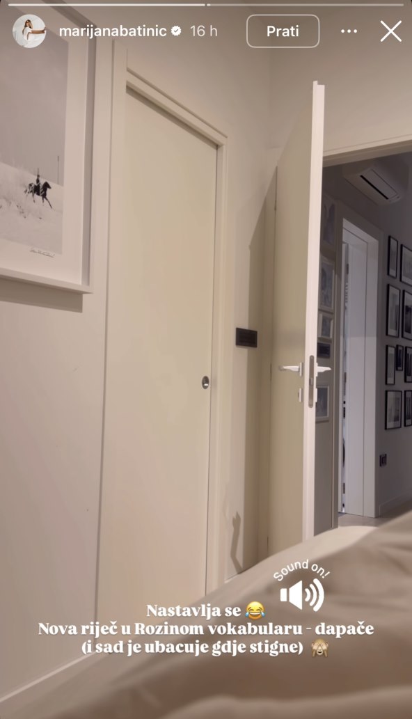 Marijana Batinić snimala svoju kćer Rozu dok pjeva