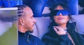 Super Bowl 2026 Bad Bunny halftime Kim Kardashian Lewis Hamilton