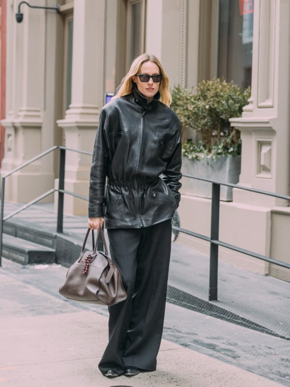 Trend peplum kožna jakna