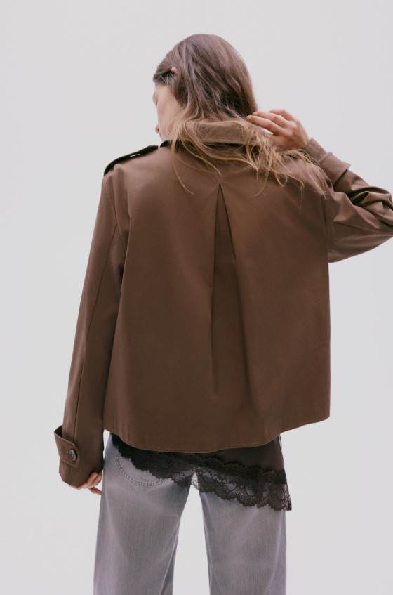 Trench-look cotton jacket/HM/12,99 EUR