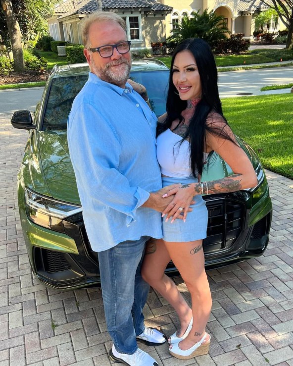 Leila Griffin s mužem