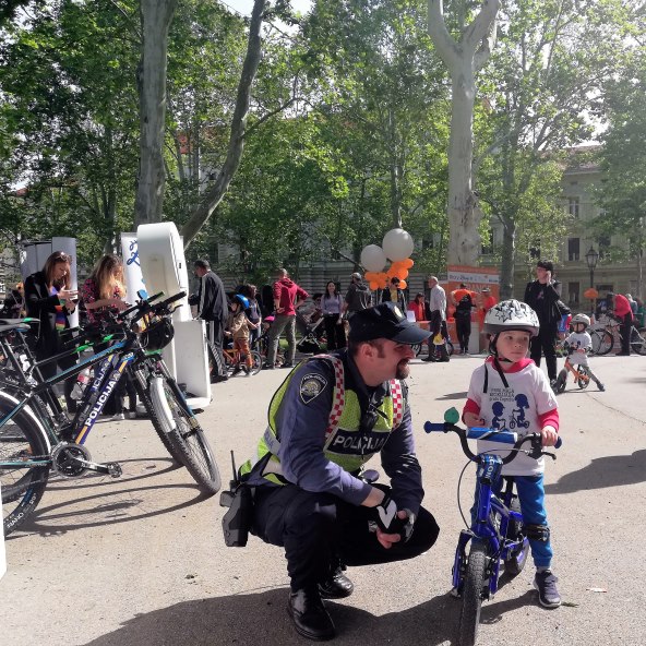 Orange bike ride