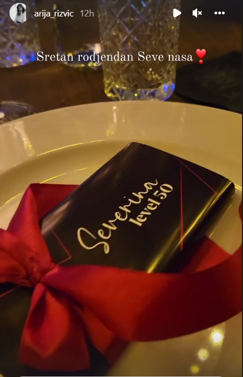 Arija Rizvić bila je proslavi Severininog rođendana.PNG