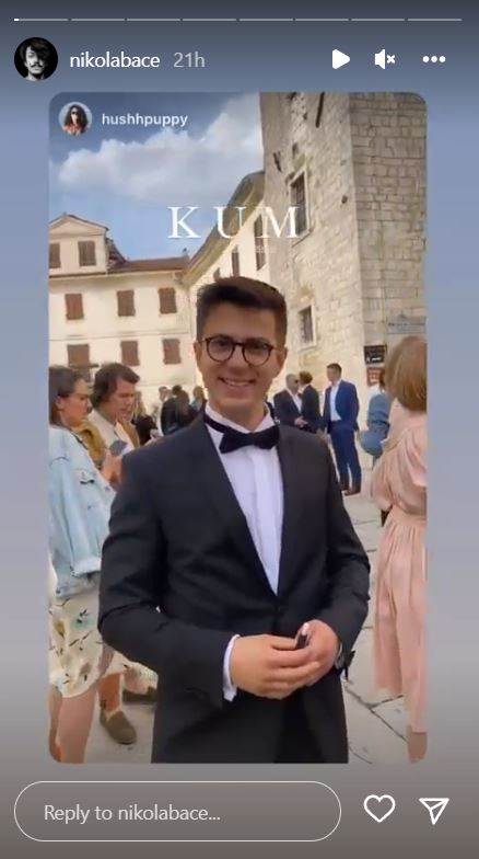 Nikola Baće je vjenčani kum Fabijana Pavla Medvešeka