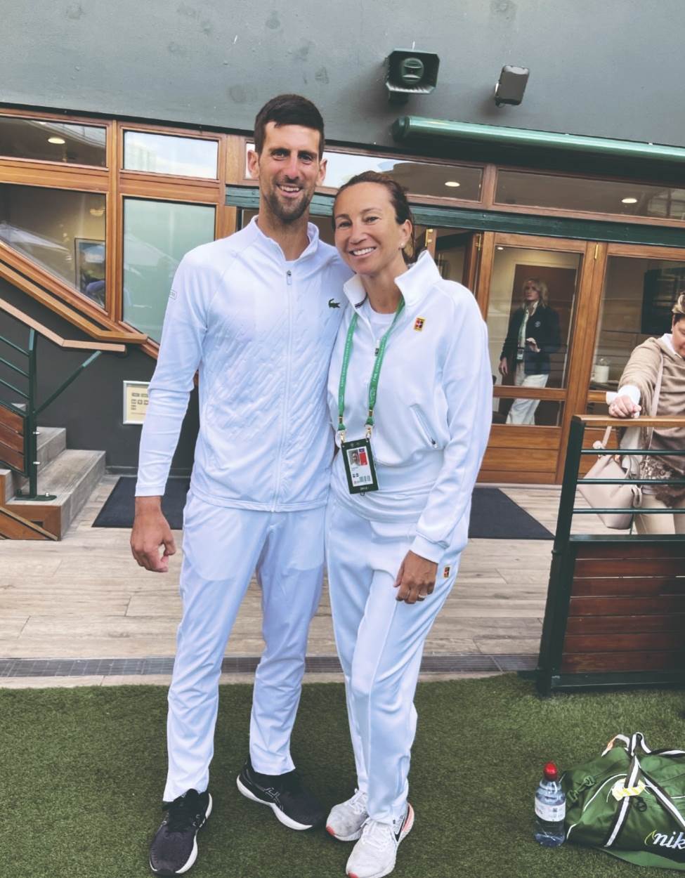 Iva Majoli i Novak Đoković