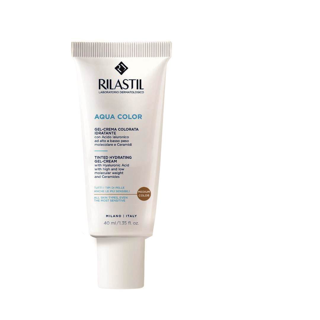Rilastil Aqua Color Tinted Hydrating Gel Cream, tonirana gel krema za hidrataciju i ujednačavanje tena, 199,28 kn, Pharmagea.hr