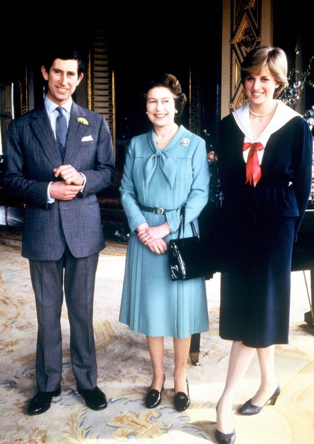Kraljica Elizabeta, princ Charles i princeza Diana