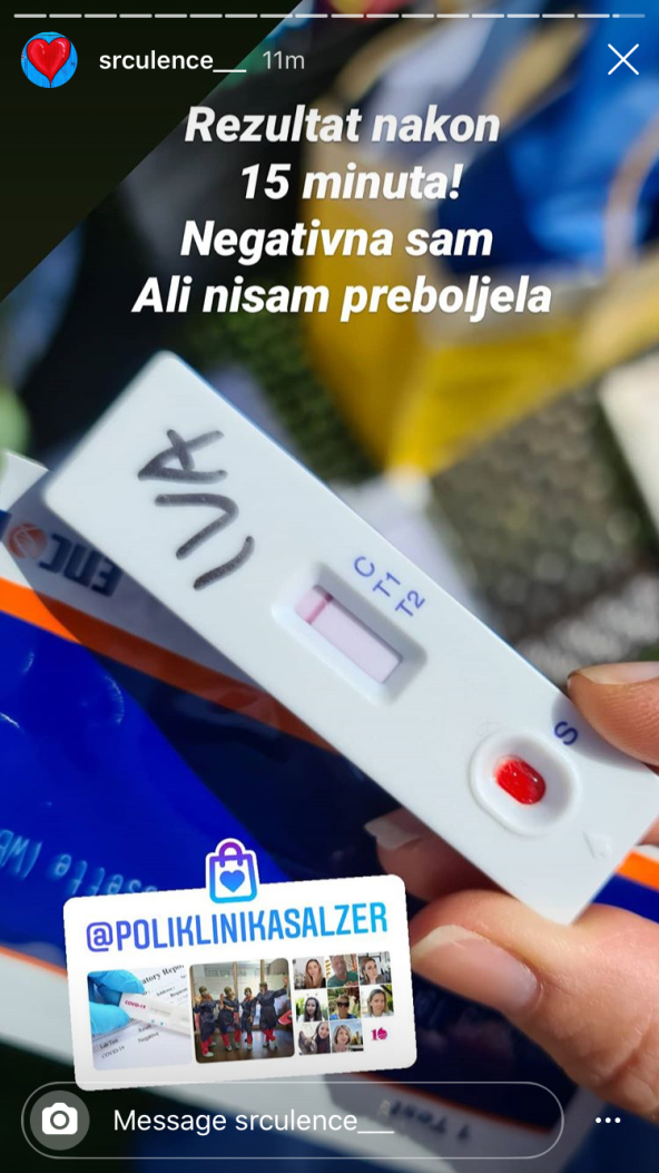 Iva Todorić se testirala na koronavirus pa podijelila rezultate