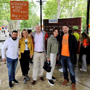 Orange bike ride