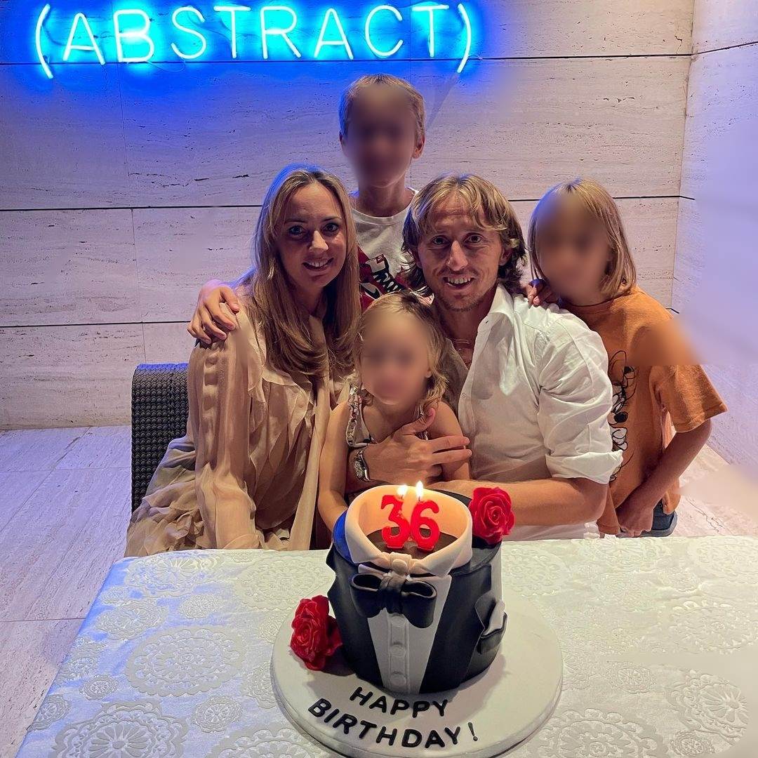 Luka Modrić s obitelji