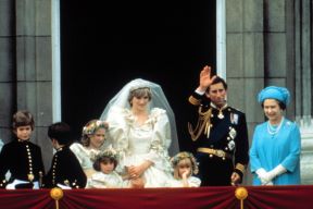 Princeza Diana, princ Charles i kraljica Elizabeta II. na vjenčanju Diane i Charlesa
