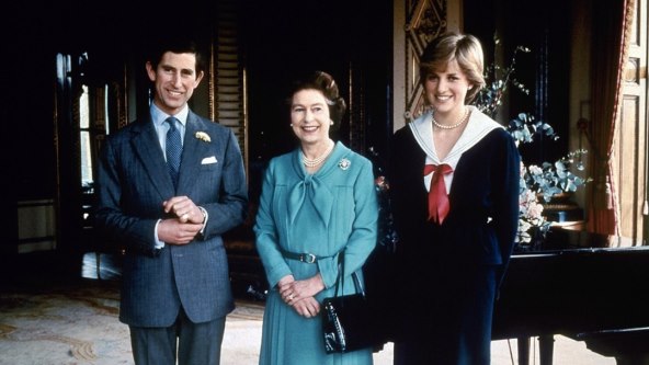 Princeza Diana, princ Charles i kraljica Elizabeta II.